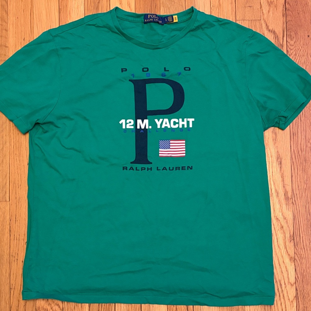 Polo by Ralph Lauren Teal Graphic Tee
